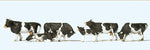 Preiser 10145 HO/OO Gauge Black/White Cows (6) Exclusive Figure Set