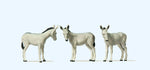 Preiser 10151 HO/OO Gauge Donkeys (3) Exclusive Figure Set