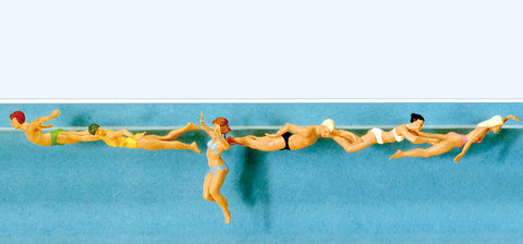 Preiser 10306 HO/OO Gauge Swimmers (6) Exclusive Figure Set