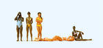 Preiser 10309 HO/OO Gauge Female Sunbathers (6) Exclusive Figure Set