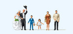 Preiser 10339 HO/OO Gauge Wedding Scene (6) Exclusive Figure Set (A)