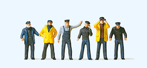 Preiser 10353 HO/OO Gauge Ship's Crew (6) Exclusive Figure Set