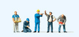 Preiser 10498 HO/OO Gauge Craftsmen (5) Exclusive Figure Set