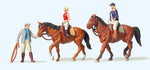 Preiser 10502 HO/OO Gauge Horses (2) at the Riding School Exclusive Figure Set