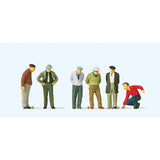 Preiser 10508 HO/OO Gauge Boules Players (6) Exclusive Figures Set