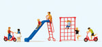 Preiser 10616 HO/OO Gauge Playing Children Scene (7) Exclusive Figure Set