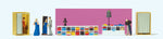 Preiser 10628 HO/OO Gauge Trying on Clothes Scene (4) Exclusive Figure Set