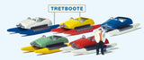 Preiser 10685 HO/OO Gauge Pedal Boat Rental Scene (1) Exclusive Figure Set