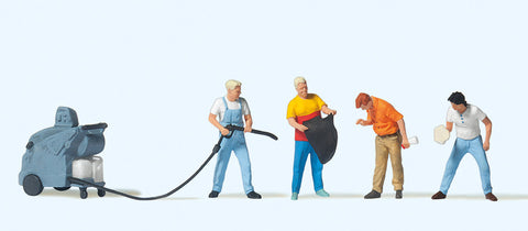 Preiser 10708 HO/OO Gauge At the Car Wash Exclusive Figure Set