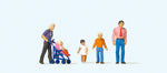 Preiser 10721 HO/OO Gauge Family Outing (5) Exclusive Figure Set