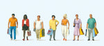 Preiser 10737 HO/OO Gauge Shoppers (7) Exclusive Figure Set