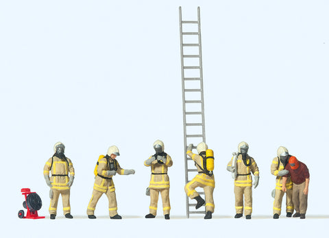 Preiser 10774 HO/OO Gauge Firemen in Breathing Apparatus (6) Exclusive Figure Set