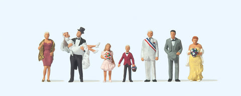 Preiser 10790 HO/OO Gauge Wedding Scene Figure Set