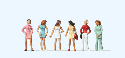 Preiser 14006 HO/OO Gauge Teenage Girls (6) Standard Figure Set