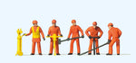 Preiser 14035 HO/OO Gauge Track Workers (5) Standard Figure Set