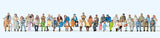 Preiser 14416 HO/OO Gauge Seated Persons (48) Standard Figure Set