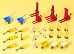 Preiser 17107 HO/OO Gauge Forklifts/Pallet Trucks/Sack Barrows/Wheelbarrows Kit