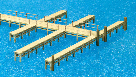 Preiser 17315 HO/OO Gauge Pontoon/Landing Stage Kit
