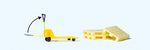 Preiser 17712 HO/OO Gauge Pallet Pump Truck (1) & Europallets (3)