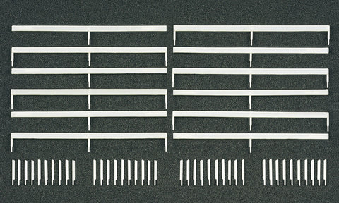 Preiser 18202 HO/OO Gauge Crash Barriers and Posts (52) Kit