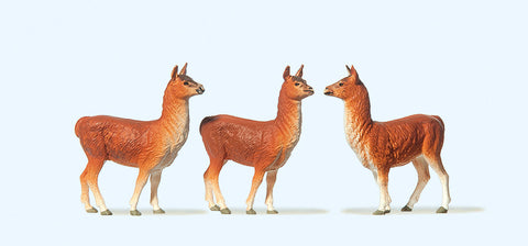 Preiser 20389 HO/OO Gauge Circus Llamas (3) Figure Set