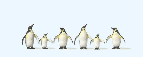 Preiser 20398 HO/OO Gauge Circus Penguins (6) Figure Set