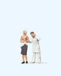 Preiser 28058 HO/OO Gauge At the Doctor Figure