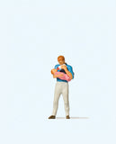 Preiser 28177 HO/OO Gauge Father with Baby Figure