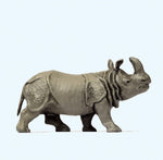 Preiser 29501 HO/OO Gauge Indian Rhinoceros (Head Up) Figure