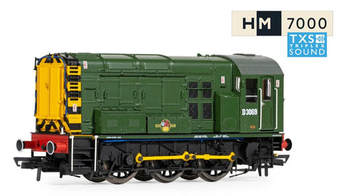 Hornby R30301TXS OO Gauge BR, Class 08, 0-6-0, D3069 - Era 5 (Sound Fitted)