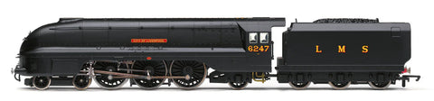 Hornby R30453 OO Gauge LMS Streamlined Coronation Class 4-6-2 6247 City of Liverpool WWII 80th Anniversary Collection