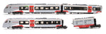 Hornby R3963A OO Gauge Greater Anglia, Class 755/3 'Flirt' 3 Car Train Pack - Era 11