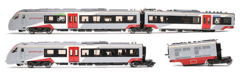 Hornby R3963A OO Gauge Greater Anglia, Class 755/3 'Flirt' 3 Car Train Pack - Era 11