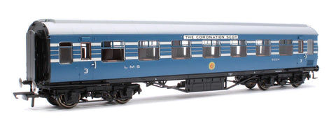 Hornby R40056A OO Gauge LMS Stanier Coronation Scot 57' RTO Coach 9004-Era 3