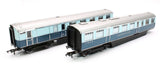 Hornby R40223 OO Gauge LNER, Coronation Brake Third & Kitchen Third Articulated Coach Pack - Era 3