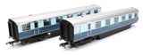Hornby R40224 OO Gauge LNER, Coronation Double Open First Articulated Coach Pack - Era 3