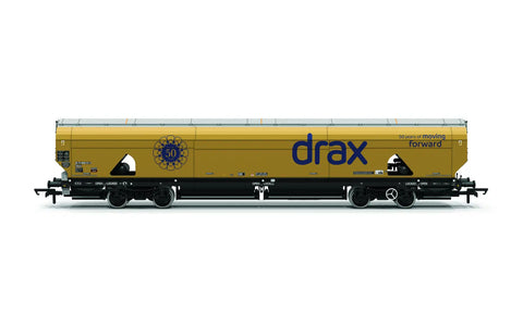Hornby R60322 OO Gauge Drax Biomass Gold 50th Anniversary Wagon
