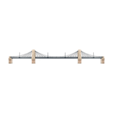 Hornby R8008 OO Gauge Grand Suspension Bridge