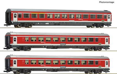 Roco 6200096 HO Gauge DBAG RE Abvmsz/Bpmz MUC-NBG Coach Set (3) VI
