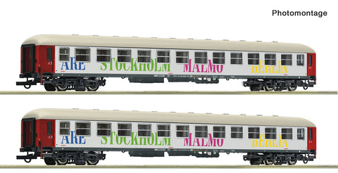 Roco 6200099 HO Gauge Snalltaget Bmz Coach Set (2) VI