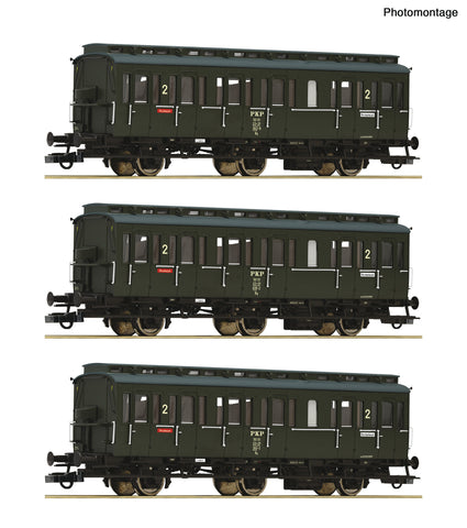 Roco 6200100 HO Gauge PKP By 2nd Class Compartment Coach Set (3) IV