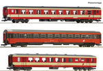 Roco 6200128 HO Gauge OBB D704 Express Train Bmpz/Bmz/Bpz Coach Set (3) V