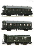 Roco 6200131 HO Gauge DR Bip/B3 Branch Line Coach Set (3) III