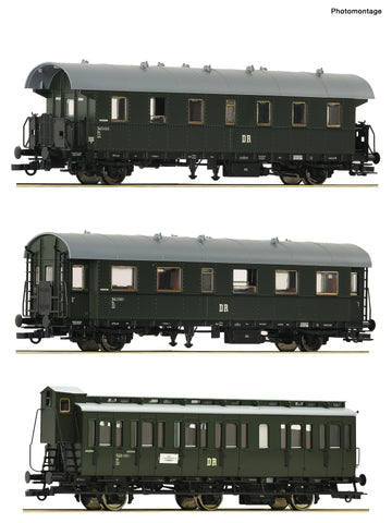 Roco 6200131 HO Gauge DR Bip/B3 Branch Line Coach Set (3) III
