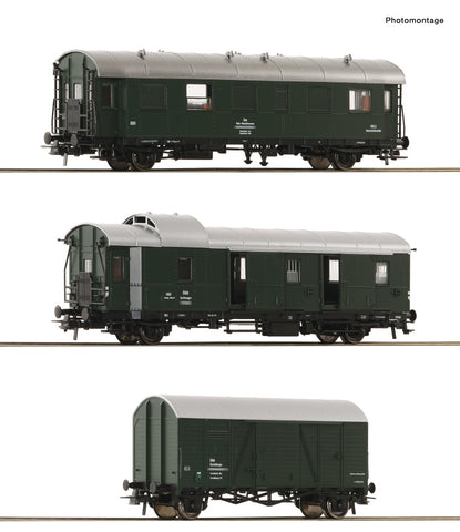 Roco 6200134 HO Gauge OBB Works Train Coach Set (3) IV
