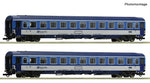 Roco 6200157 HO Gauge CD Bmz 2nd Class Eurofima Coach Set (2) VI