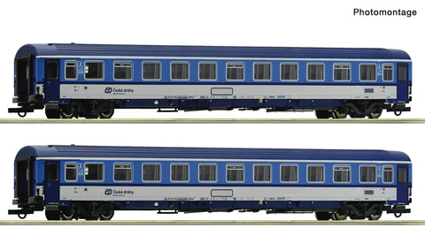 Roco 6200157 HO Gauge CD Bmz 2nd Class Eurofima Coach Set (2) VI