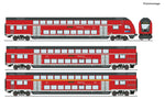 Roco 6210144 HO Gauge DBAG Dvpbzfa/DABdpza/Dbpza Bi-Level Coach Set (3) VI