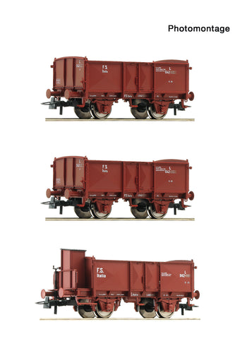 Roco 6600088 HO Gauge FS L Open Wagon Set (3) II