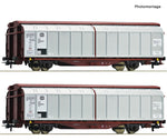 Roco 6600111 HO Gauge DB Hbbis Sliding Wall Wagon Set (2) IV